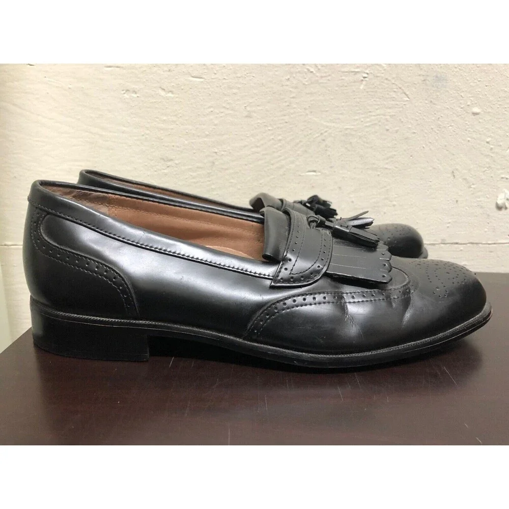 Bostonian Black Tassel Loafers